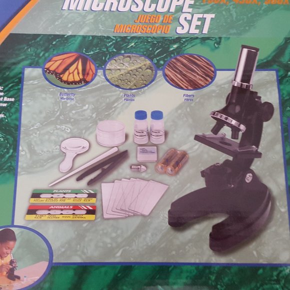 Edu Science Microscope Set 150x,450x,900x *AS IS* NO LIGHTBULB - Picture 6 of 12